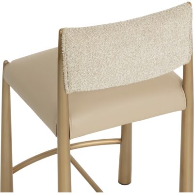 Bayard Counter Stool - Antique Brass - Napa Beige / Santa Cruz Oatmeal 112688 112688 BAYARD COUNTER STOOL ANTIQUE BRASS NAPA BEIGE SANTA CRUZ OATMEAL 26