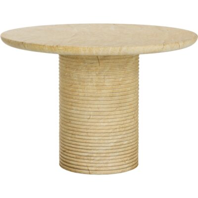 Riva Dining Table - Travertine Look - Natural - 43" 112716 112716 RIVA DINING TABLE TRAVERTINE LOOK 43 21