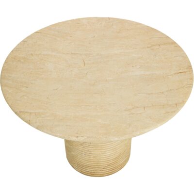 Riva Dining Table - Travertine Look - Natural - 43" 112716 112716 RIVA DINING TABLE TRAVERTINE LOOK 43 22