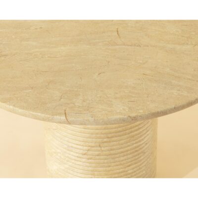 Riva Dining Table - Travertine Look - Natural - 43" 112716 112716 RIVA DINING TABLE TRAVERTINE LOOK 43 6