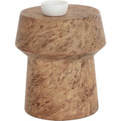Brie End Table - Burl Look