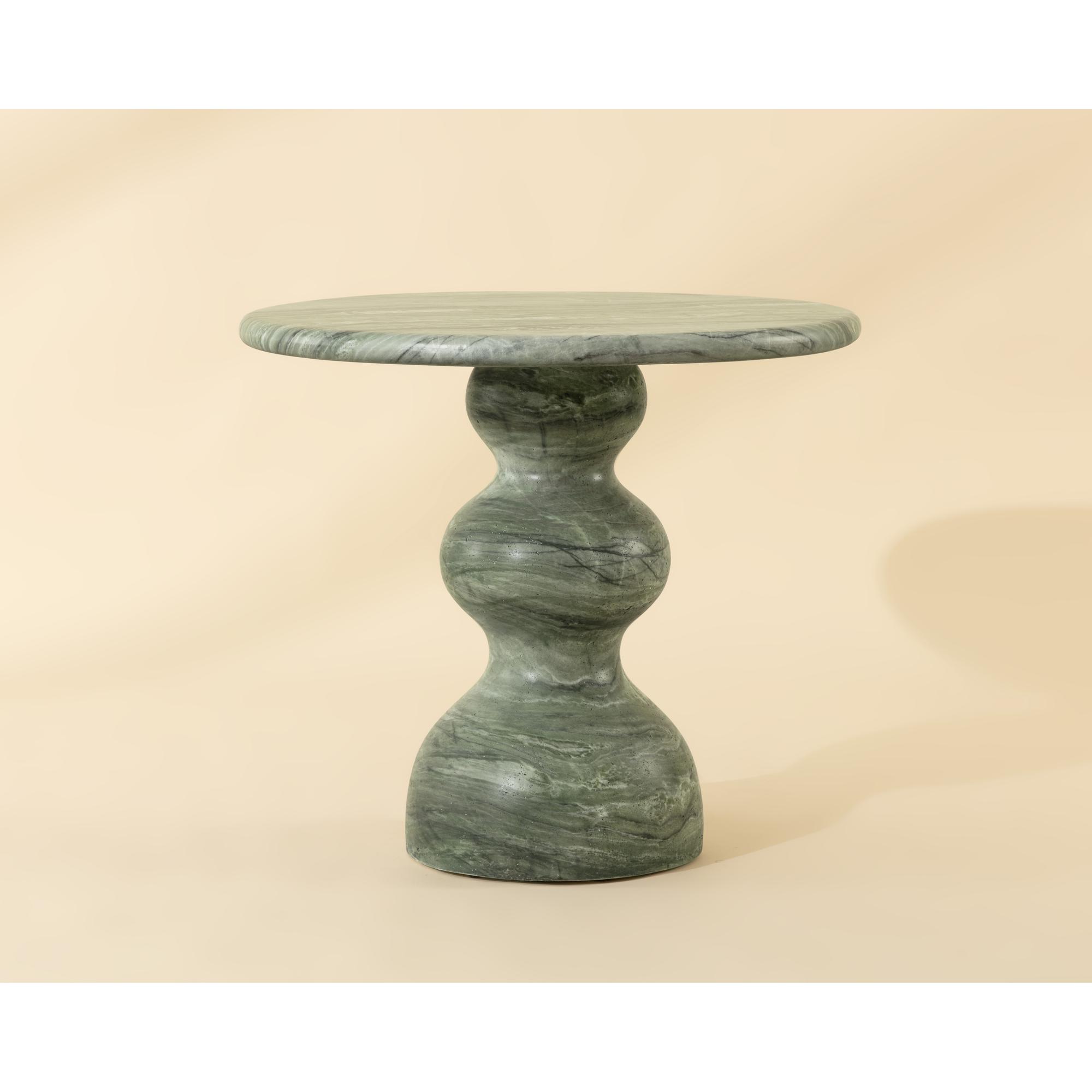 Raul Bistro Table - Marble Look - Sage - 34" 1 Raul Bistro Table - Marble Look - Sage - 34"