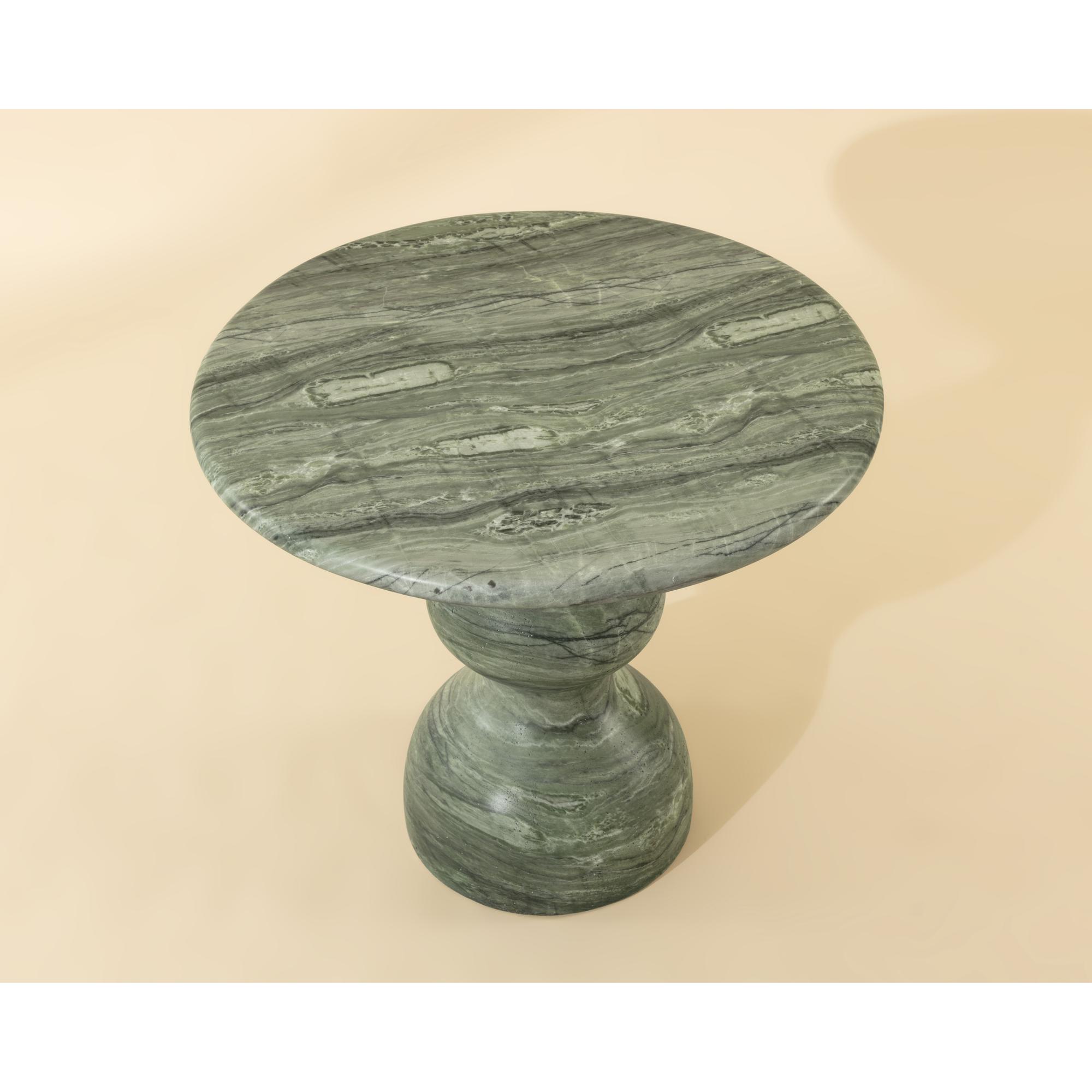 Raul Bistro Table - Marble Look - Sage - 34" 2 Raul Bistro Table - Marble Look - Sage - 34" - Image 2