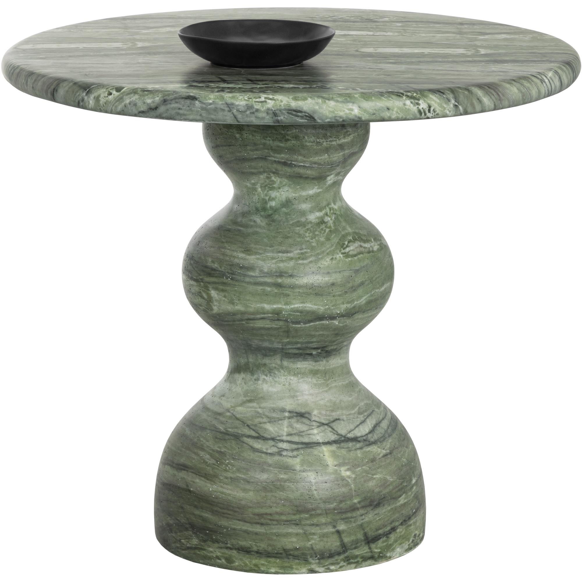 Raul Bistro Table - Marble Look - Sage - 34" 3 Raul Bistro Table - Marble Look - Sage - 34" - Image 3