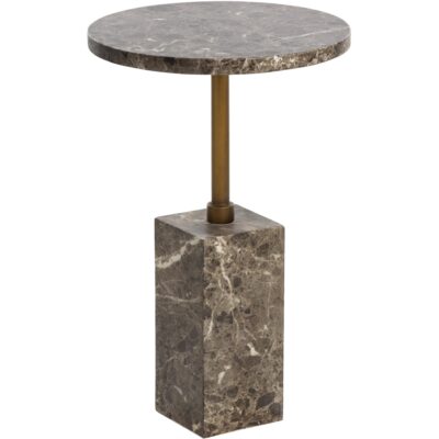 Mizani End Table - Marble Look - Dark Emperador 112723 112723 MIZANI END TABLE MARBLE LOOK DARK EMPERADOR 21