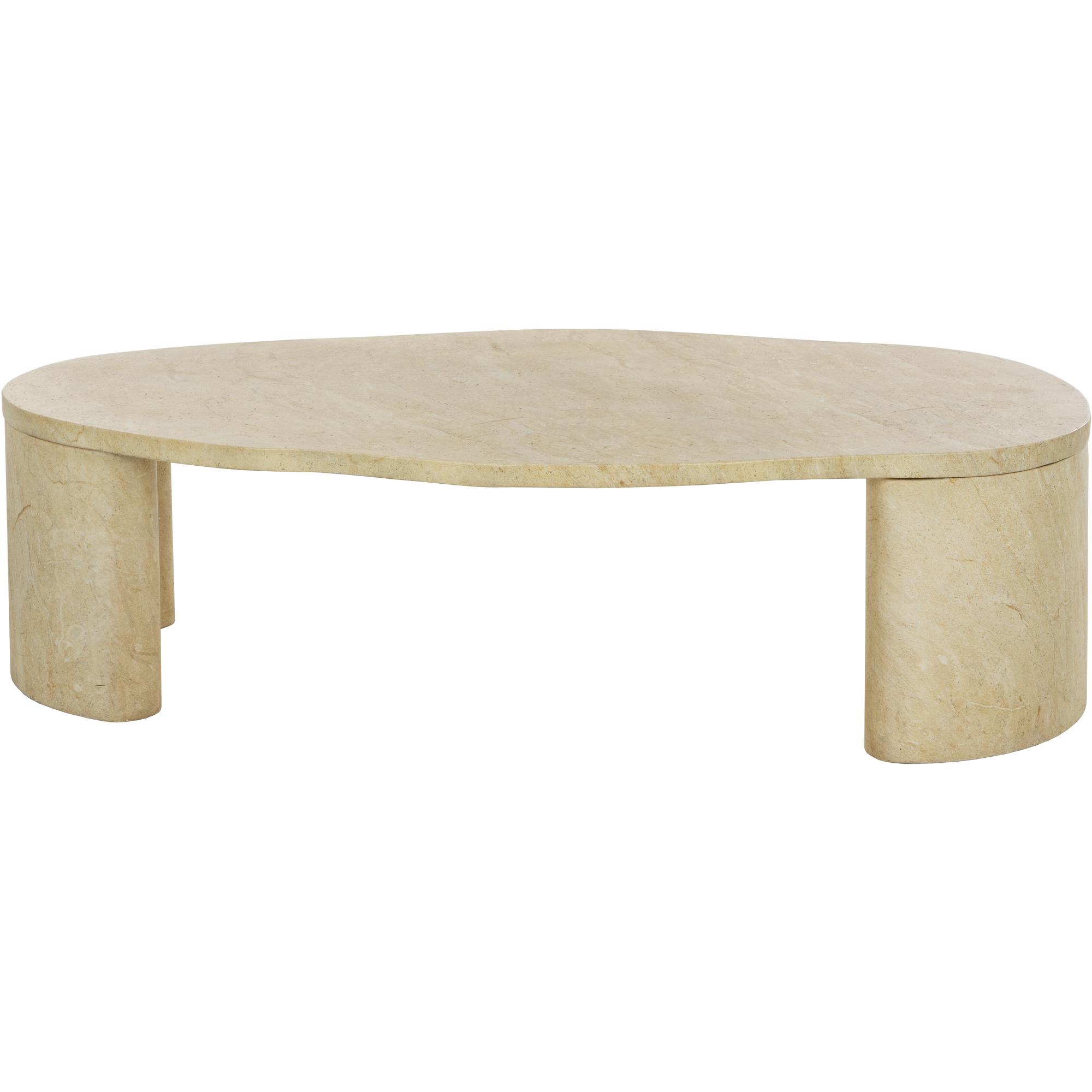 Savinah Coffee Table - Travertine Look - Natural 3 Savinah Coffee Table - Travertine Look - Natural - Image 3