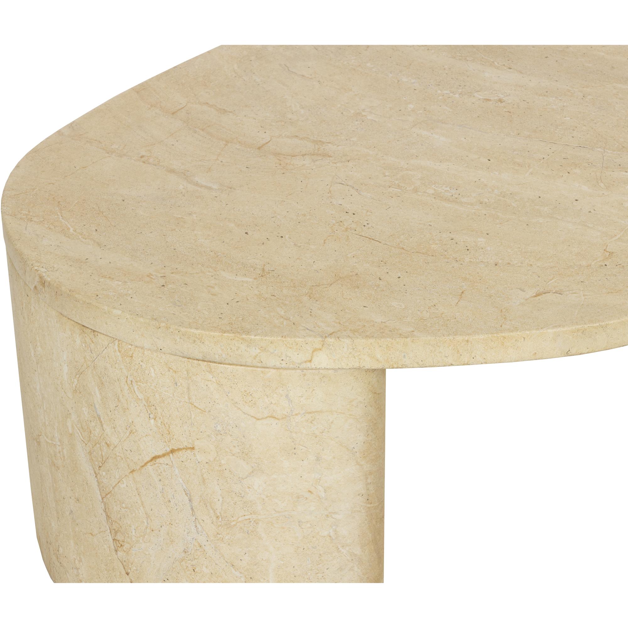 Savinah Coffee Table - Travertine Look - Natural 5 Savinah Coffee Table - Travertine Look - Natural - Image 5
