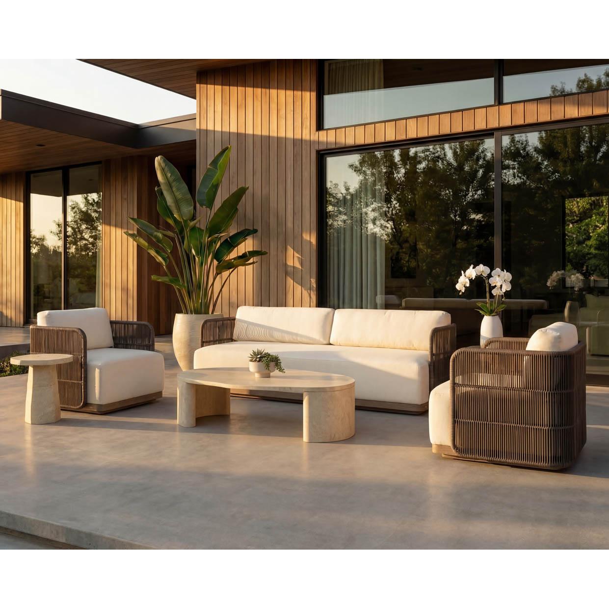 Savinah Coffee Table - Travertine Look - Natural 6 Savinah Coffee Table - Travertine Look - Natural - Image 6
