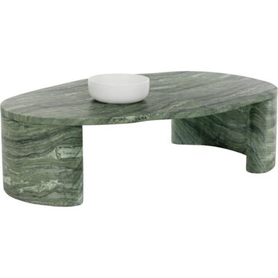 Savinah Coffee Table - Marble Look - Sage