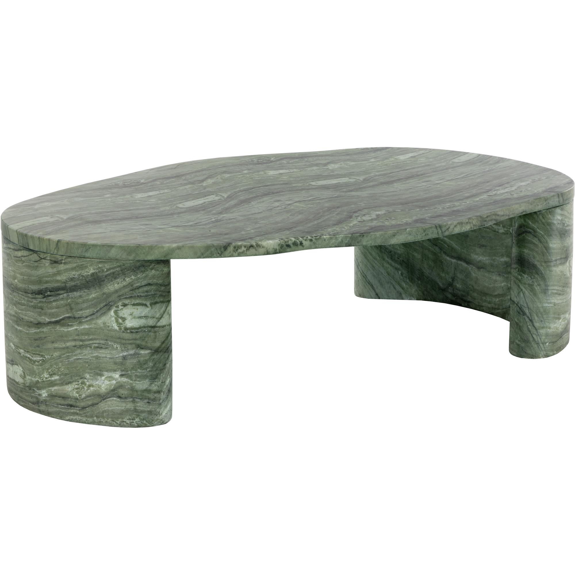 Savinah Coffee Table - Marble Look - Sage 2 Savinah Coffee Table - Marble Look - Sage - Image 2