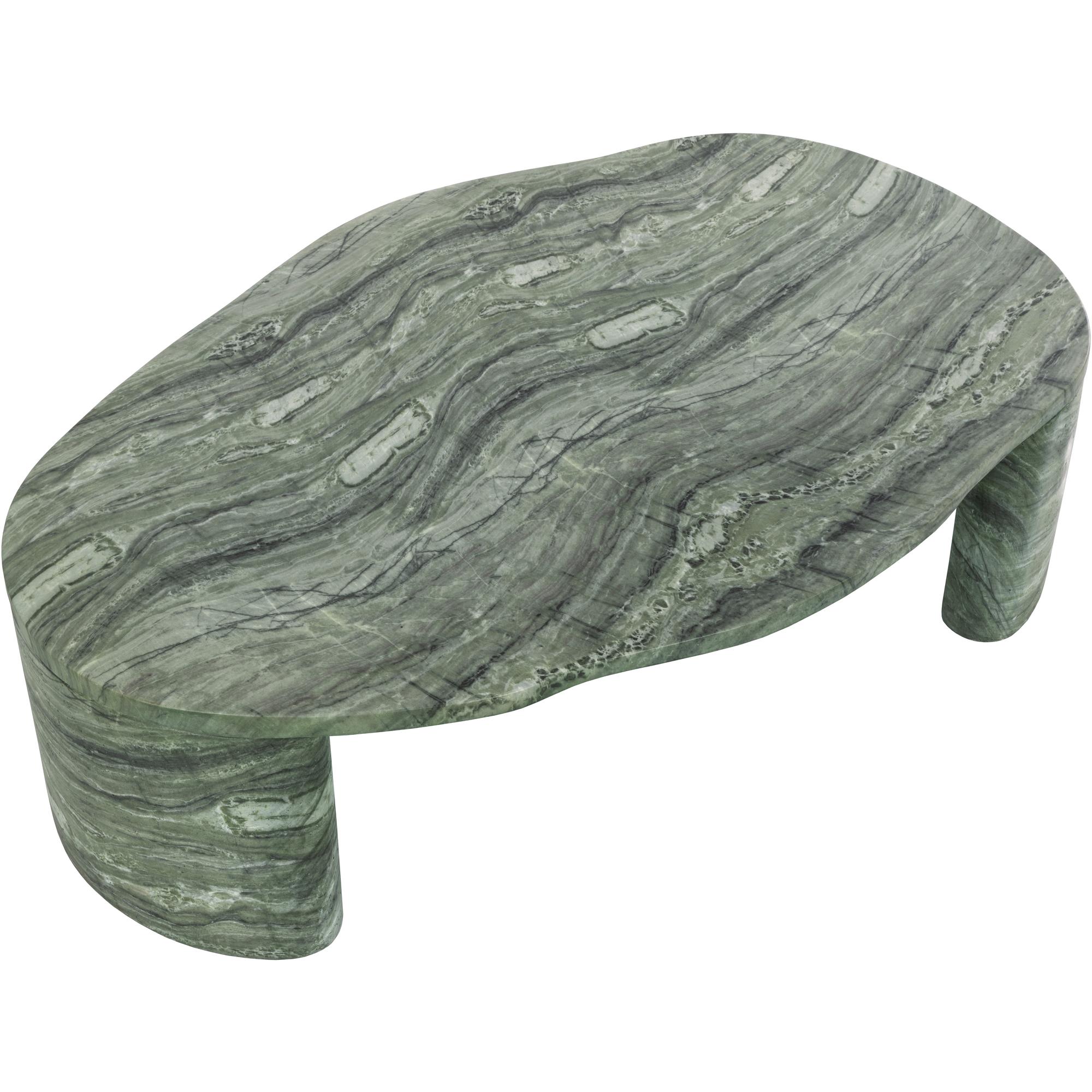Savinah Coffee Table - Marble Look - Sage 4 Savinah Coffee Table - Marble Look - Sage - Image 4