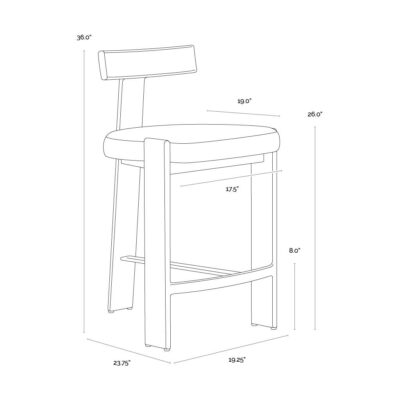 Titan Counter Stool - Palazzo Cream 112726 112726 6