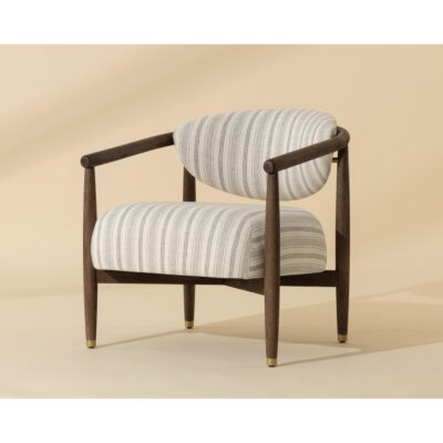 Sigrid Lounge Chair - Antique Brown - Gifford Script 112740 112740 SIGRID LOUNGE CHAIR ANTIQUE BROWN GIFFORD SCRIPT