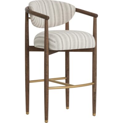 Sigrid Barstool - Antique Brown - Gifford Script
