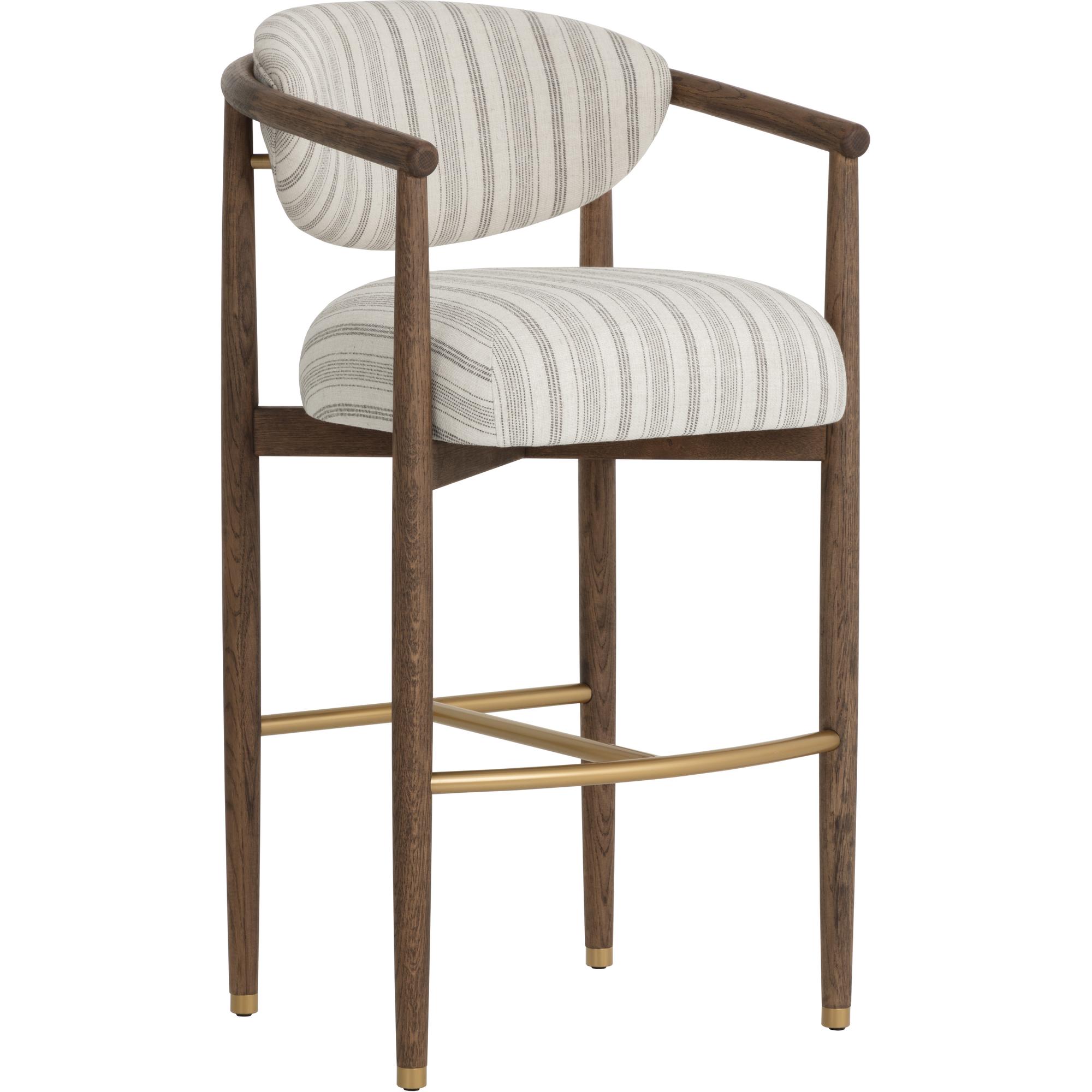 Sigrid Barstool - Antique Brown - Gifford Script 1 Sigrid Barstool - Antique Brown - Gifford Script