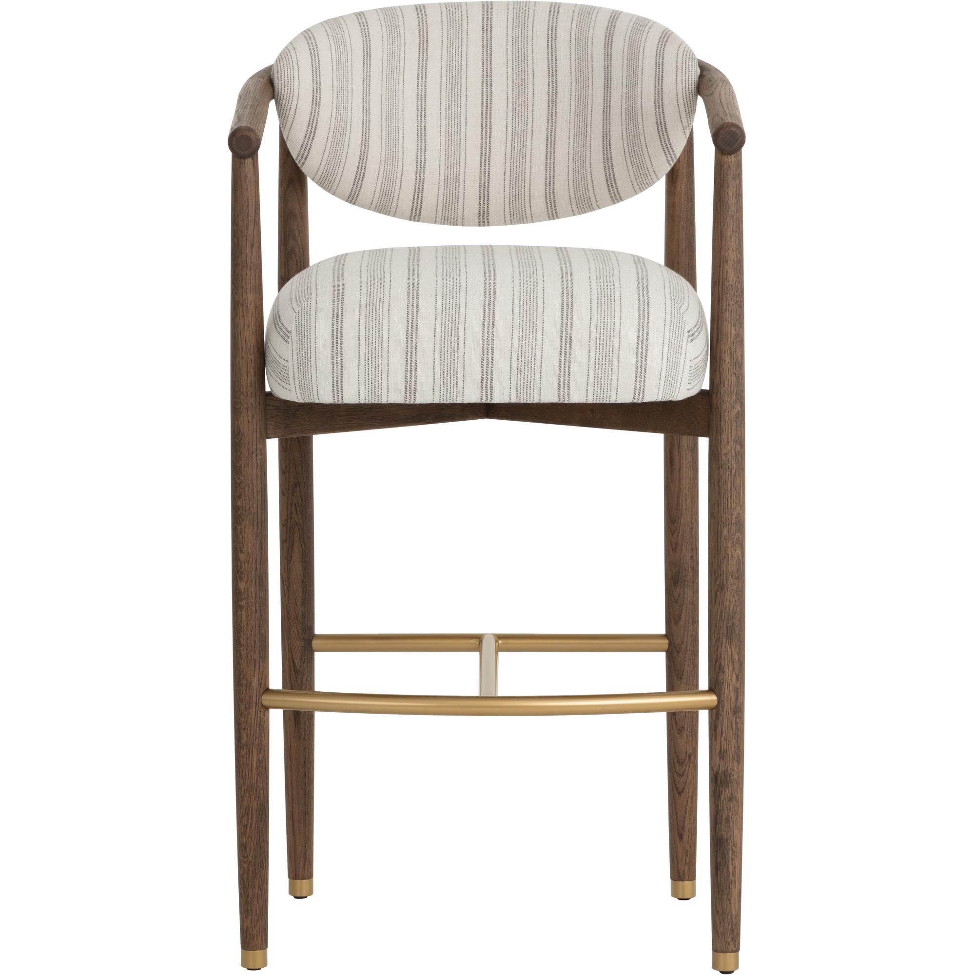 Sigrid Barstool - Antique Brown - Gifford Script 2 Sigrid Barstool - Antique Brown - Gifford Script - Image 2