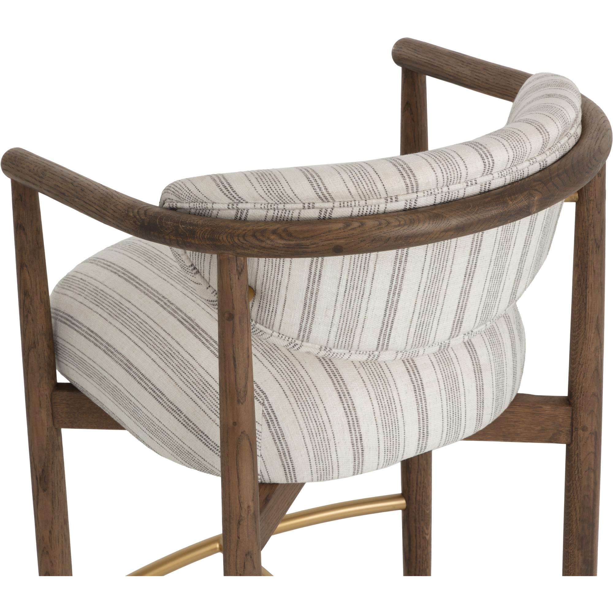 Sigrid Barstool - Antique Brown - Gifford Script 5 Sigrid Barstool - Antique Brown - Gifford Script - Image 5