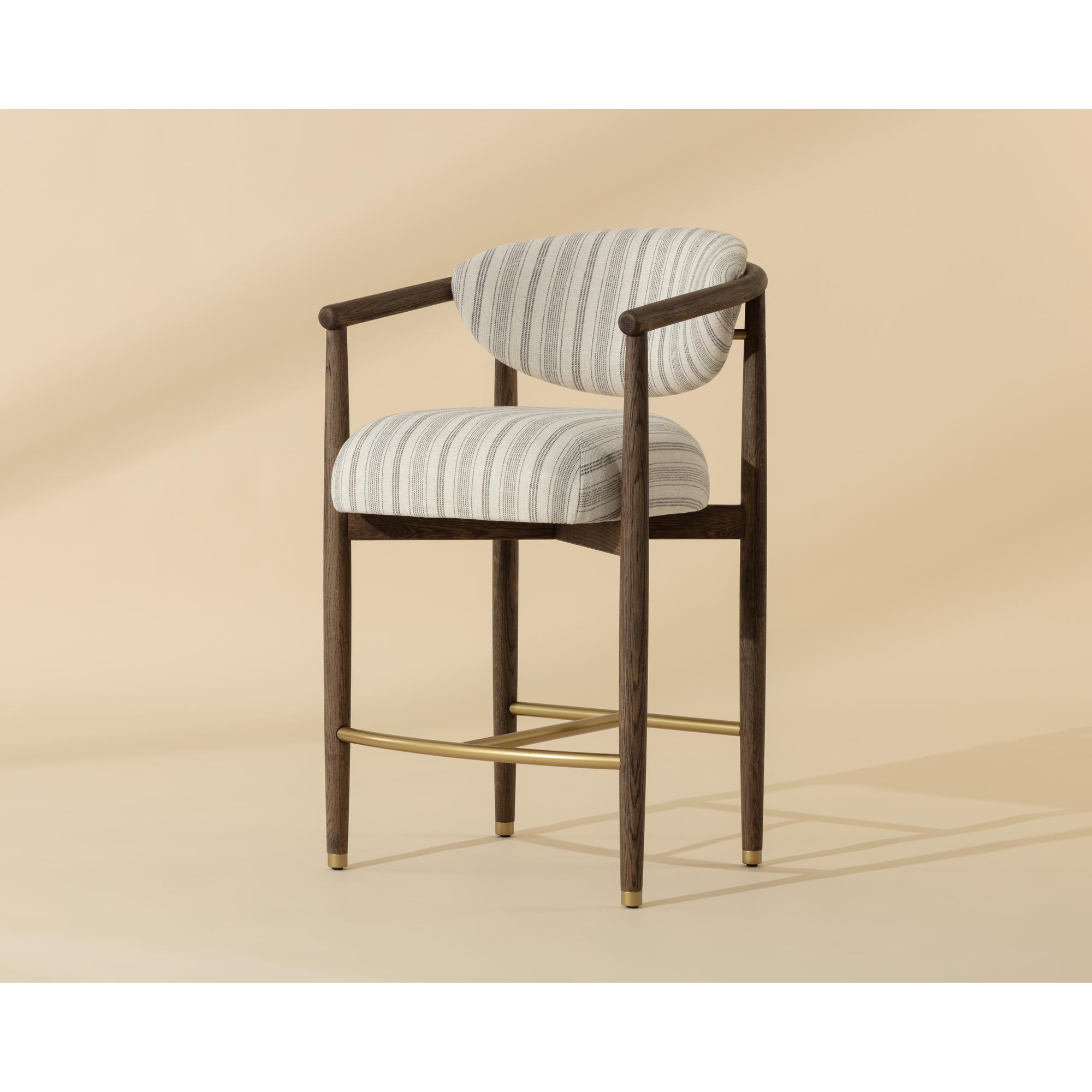 Sigrid Counter Stool - Antique Brown - Gifford Script 6 Sigrid Counter Stool - Antique Brown - Gifford Script - Image 6