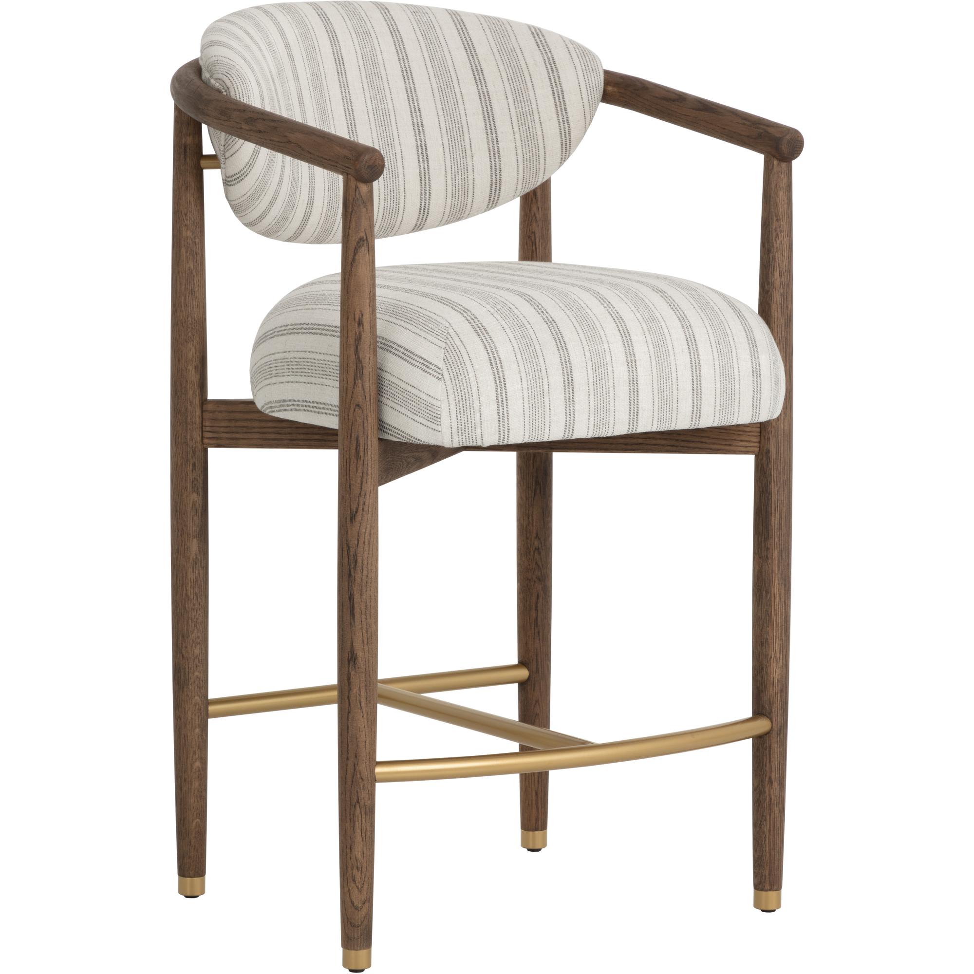 Sigrid Counter Stool - Antique Brown - Gifford Script 1 Sigrid Counter Stool - Antique Brown - Gifford Script