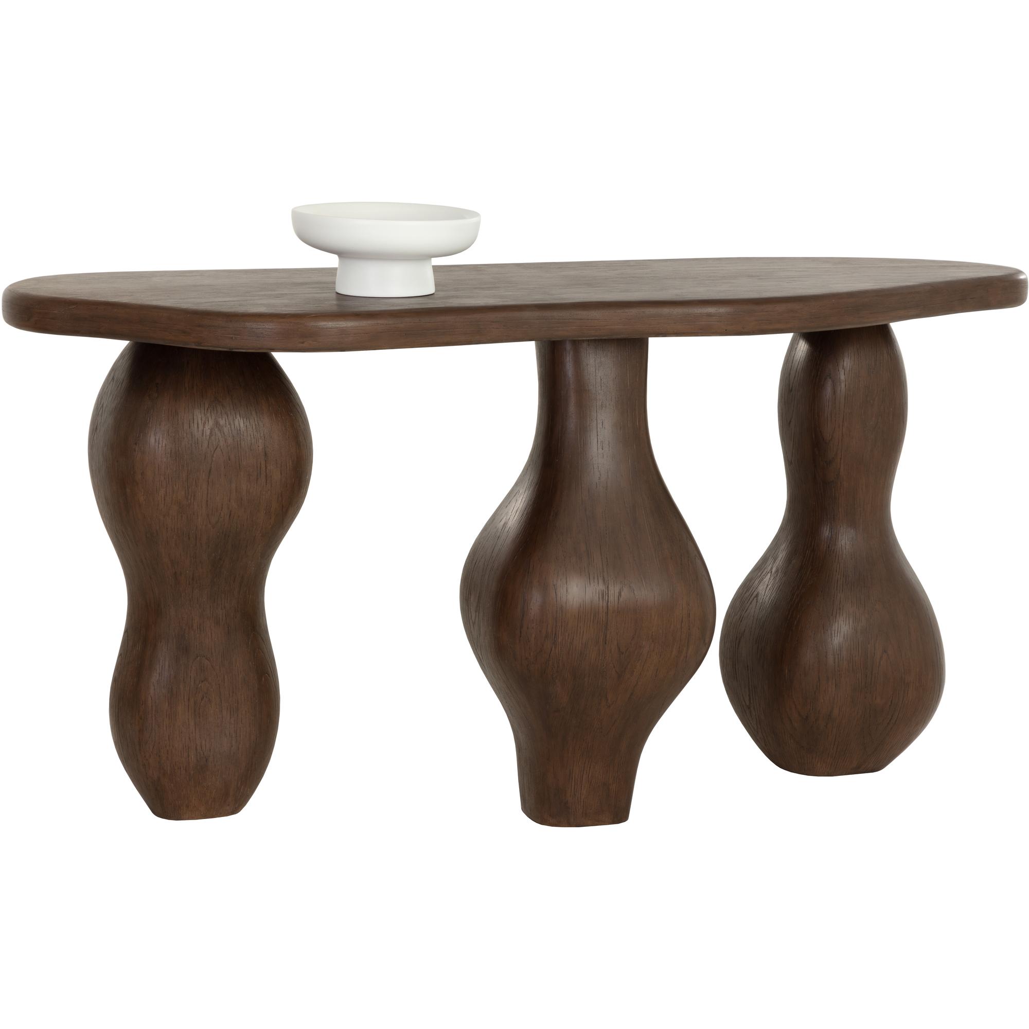 Ines Console Table - Dark Brown 1 Ines Console Table - Dark Brown