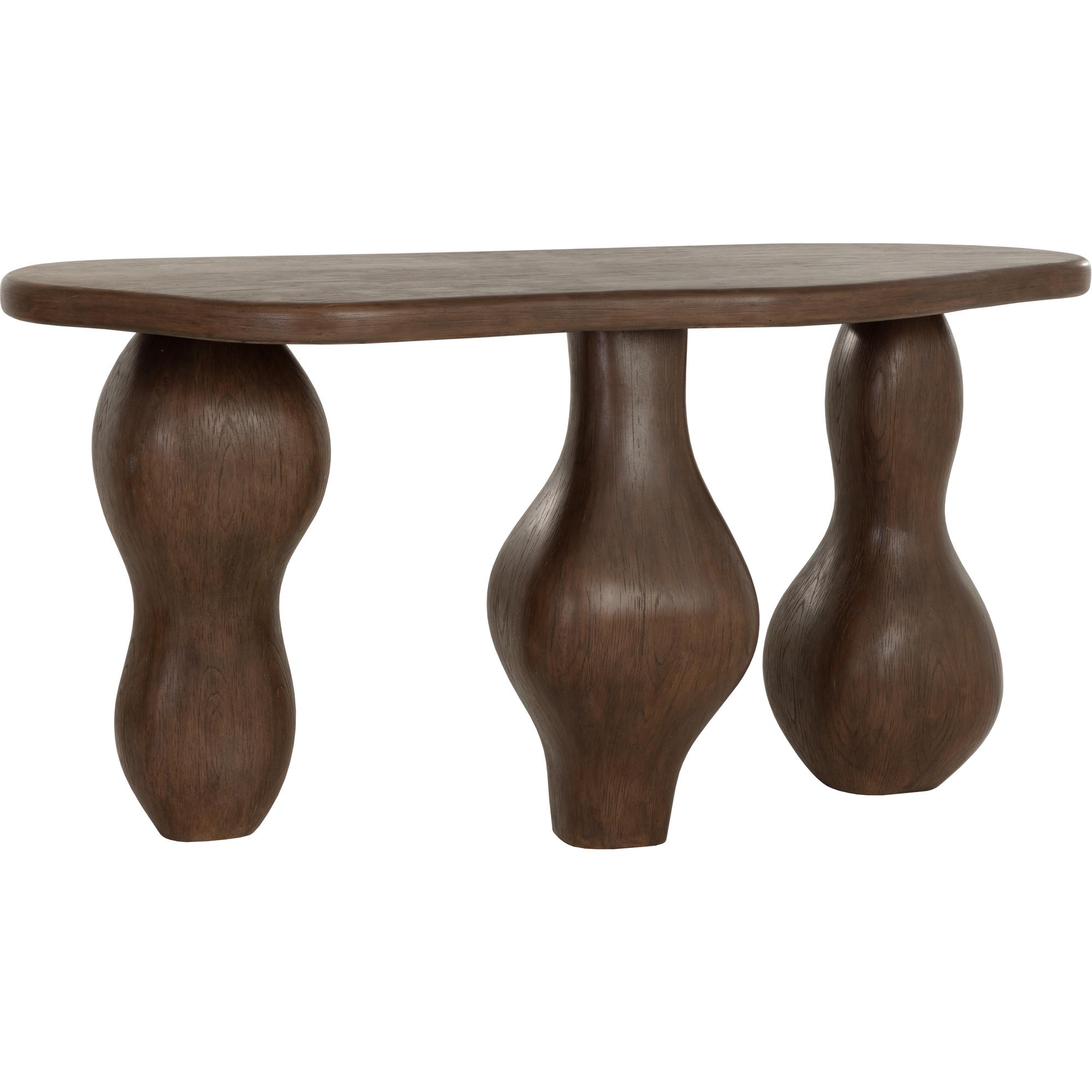 Ines Console Table - Dark Brown 2 Ines Console Table - Dark Brown - Image 2