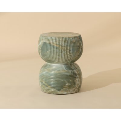 Gemina End Table - Marble Look - Jade Onyx 112758 112758 GEMINA END TABLE MARBLE LOOK JADE ONYX