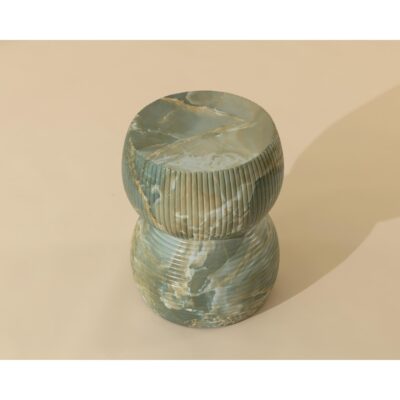 Gemina End Table - Marble Look - Jade Onyx 112758 112758 GEMINA END TABLE MARBLE LOOK JADE ONYX 2