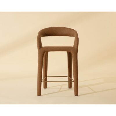 Atika Counter Stool - Milliken Cognac 112761 112761 ATIKA COUNTER STOOL MILLIKEN COGNAC 1