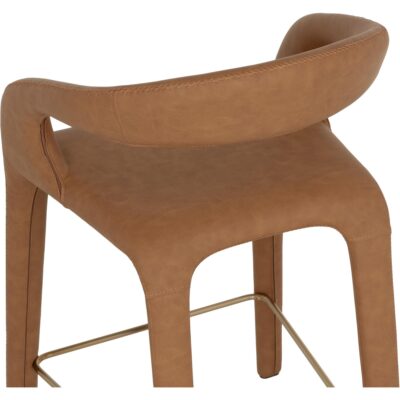 Atika Counter Stool - Milliken Cognac 112761 112761 ATIKA COUNTER STOOL MILLIKEN COGNAC 26