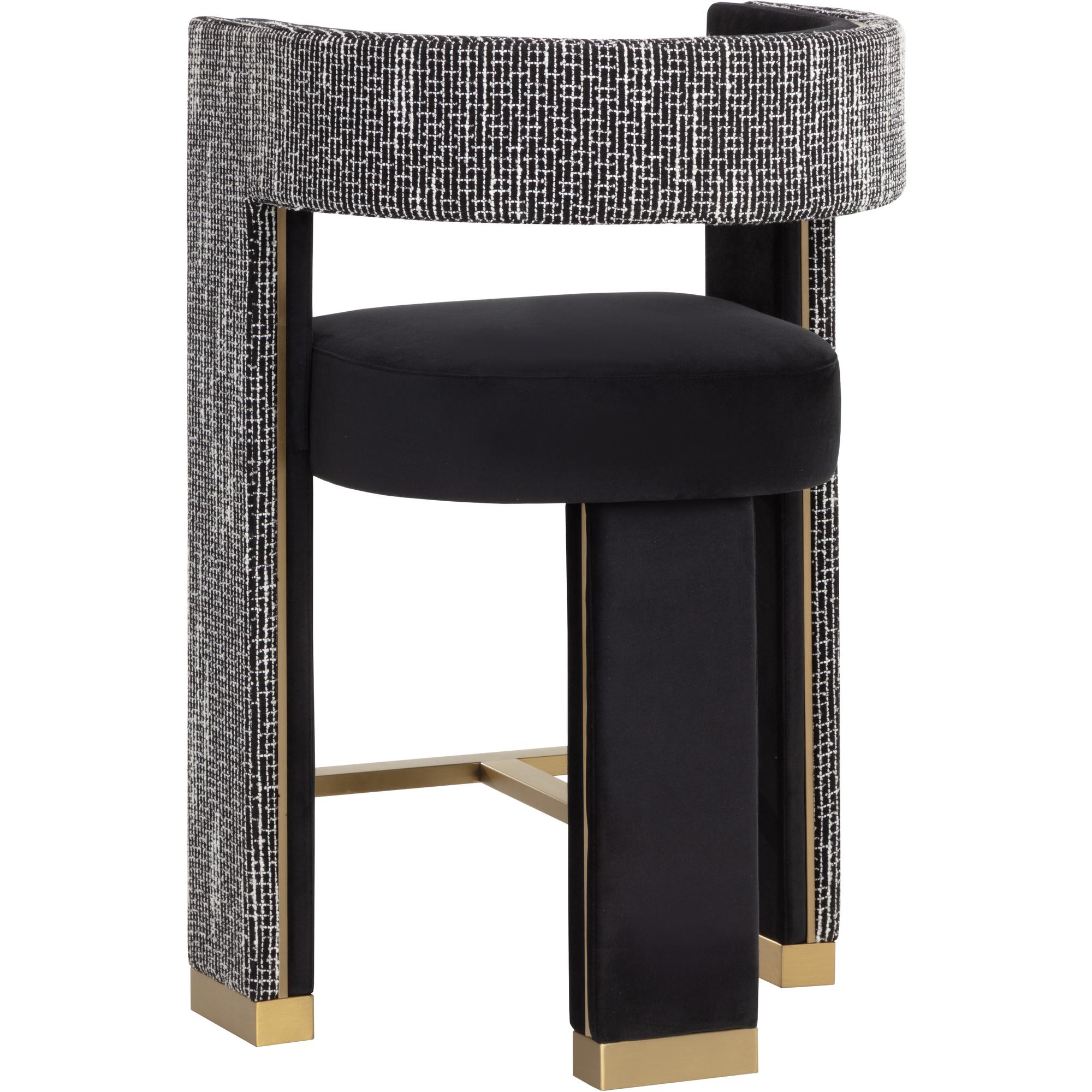 Adamina Counter Stool - Abbington Black / Hobbes Night 4 Adamina Counter Stool - Abbington Black / Hobbes Night - Image 4