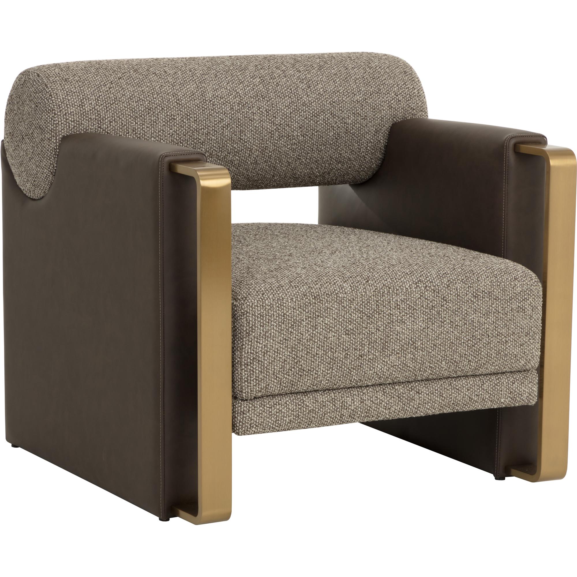 Edgar Lounge Chair - Gellar Earth / Eglinton Espresso 1 Edgar Lounge Chair - Gellar Earth / Eglinton Espresso