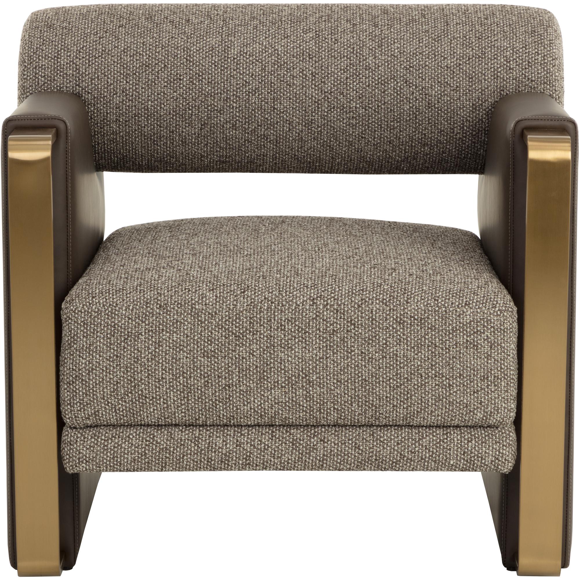 Edgar Lounge Chair - Gellar Earth / Eglinton Espresso 2 Edgar Lounge Chair - Gellar Earth / Eglinton Espresso - Image 2
