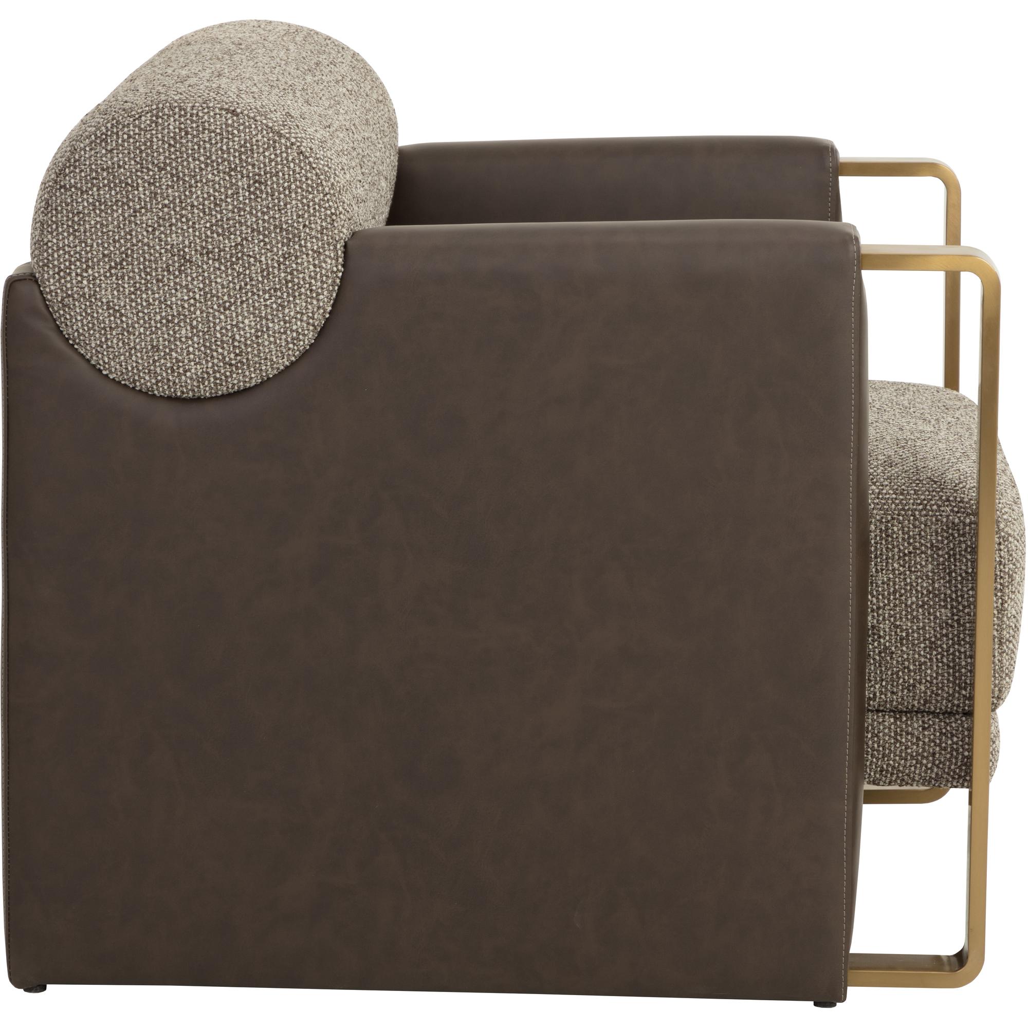Edgar Lounge Chair - Gellar Earth / Eglinton Espresso 3 Edgar Lounge Chair - Gellar Earth / Eglinton Espresso - Image 3