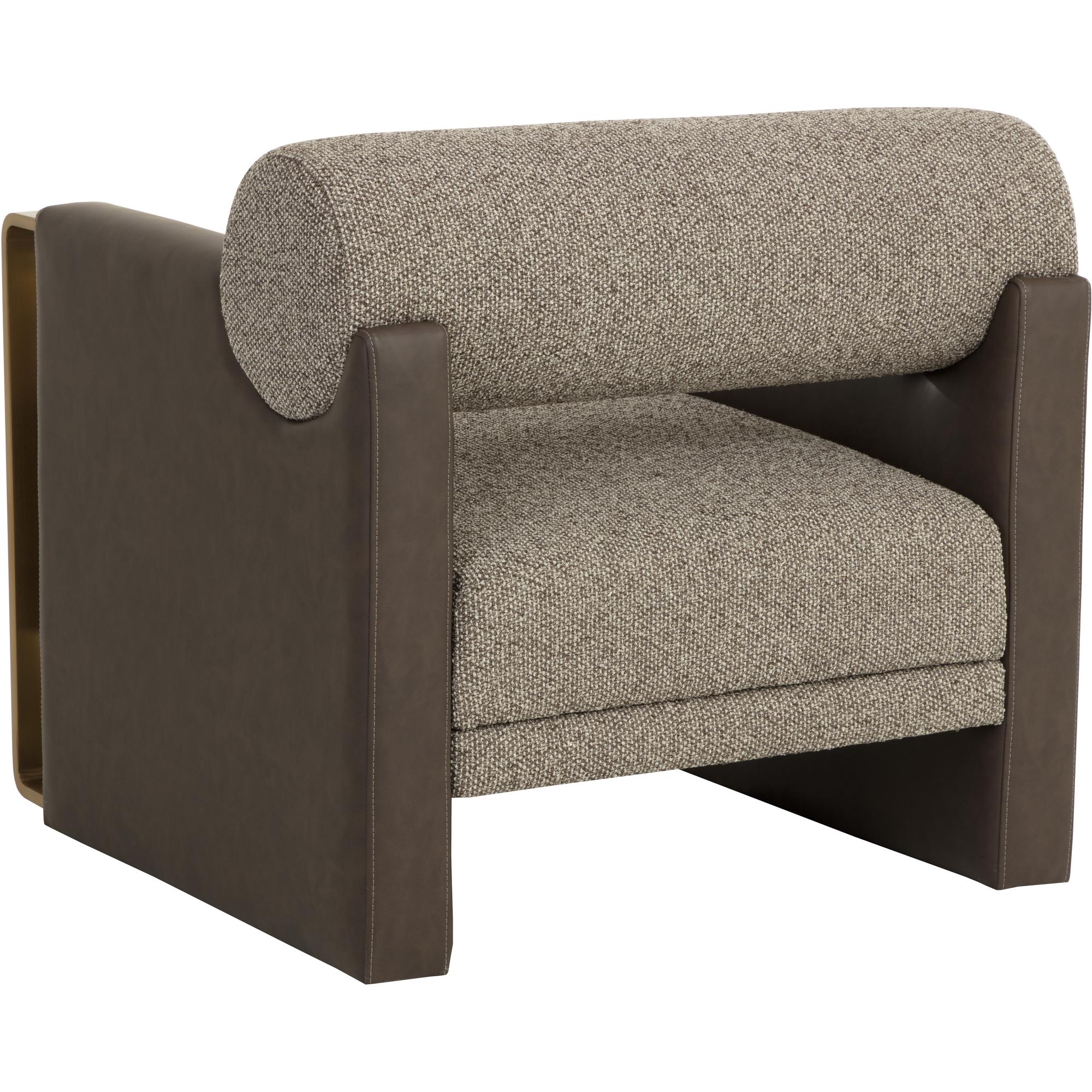 Edgar Lounge Chair - Gellar Earth / Eglinton Espresso 4 Edgar Lounge Chair - Gellar Earth / Eglinton Espresso - Image 4
