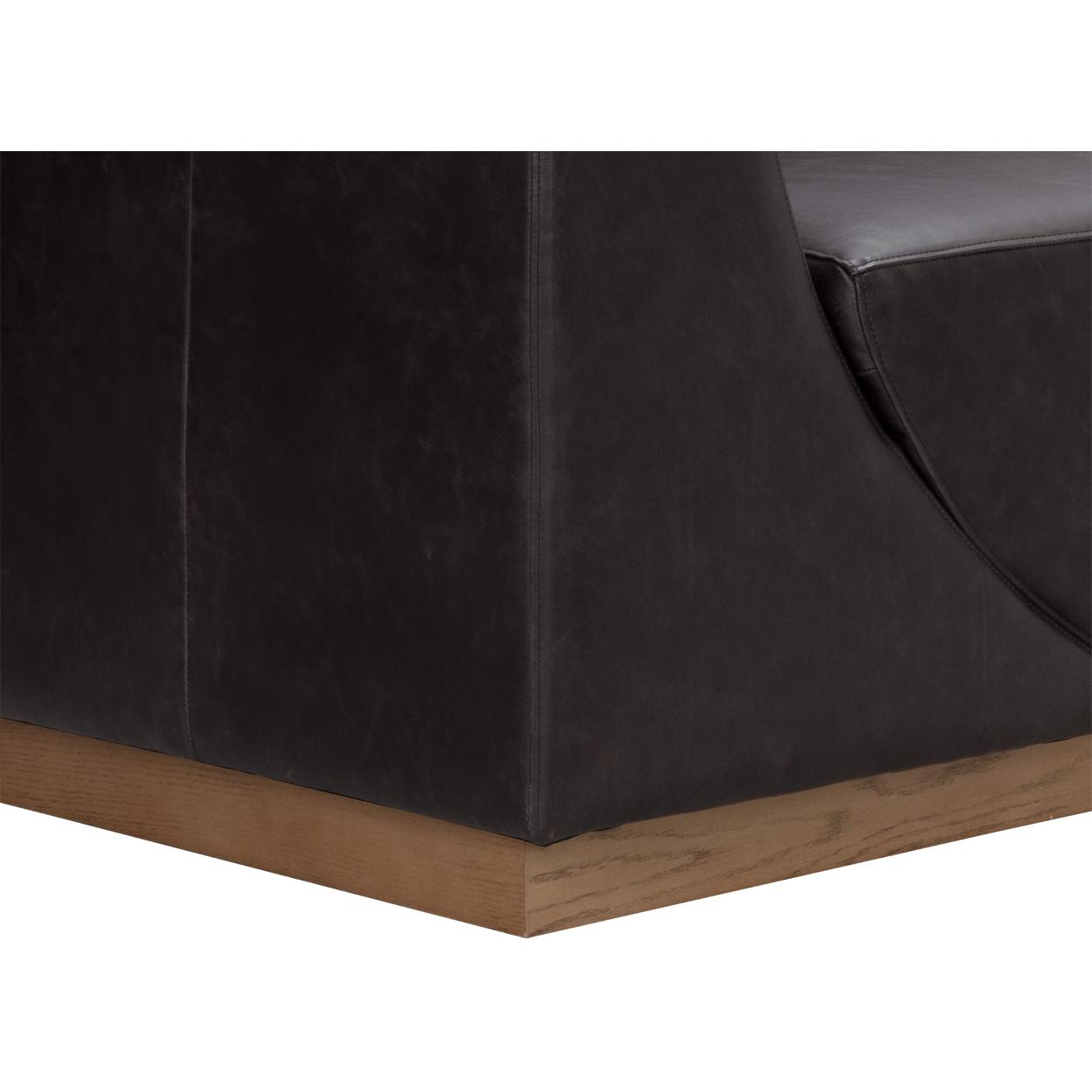 Anakin Sofa - Light Oak - Tuscany Warm Black Leather 7 Anakin Sofa - Light Oak - Tuscany Warm Black Leather - Image 7