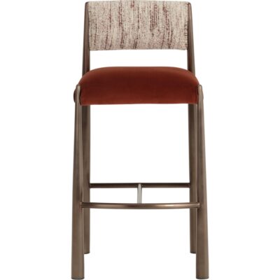 Bayard Barstool - Dark Bronze - Meg Rust / Terri Nutmeg 112802 112802 BAYARD BARSTOOL DARK BRONZE MEG RUST TERRI NUTMEG 21