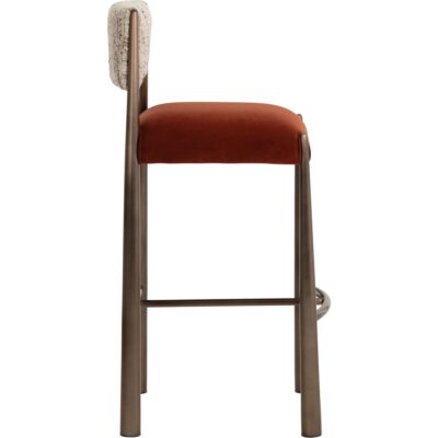 Bayard Barstool - Dark Bronze - Meg Rust / Terri Nutmeg 112802 112802 BAYARD BARSTOOL DARK BRONZE MEG RUST TERRI NUTMEG 22