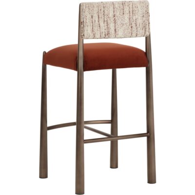 Bayard Barstool - Dark Bronze - Meg Rust / Terri Nutmeg 112802 112802 BAYARD BARSTOOL DARK BRONZE MEG RUST TERRI NUTMEG 23