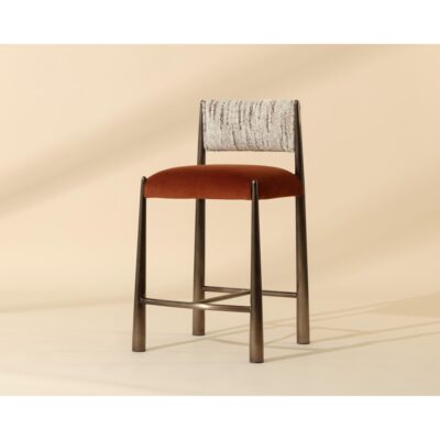 Bayard Counter Stool - Dark Bronze - Meg Rust / Terri Nutmeg 13 Bayard Counter Stool - Dark Bronze - Meg Rust / Terri Nutmeg 112803 112803 BAYARD COUNTER STOOL DARK BRONZE MEG RUST TERRI NUTMEG