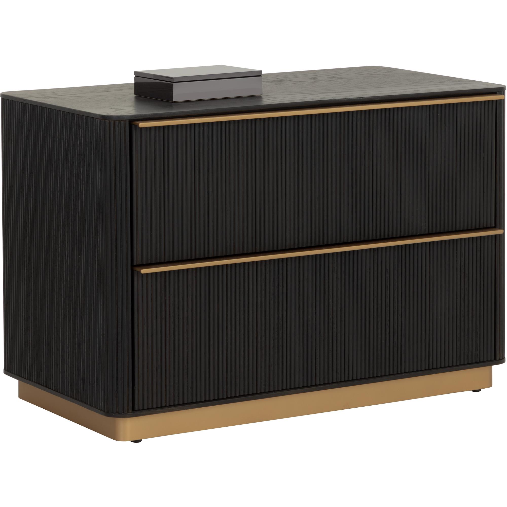 Kalla Nightstand - Large - Charcoal 1 Kalla Nightstand - Large - Charcoal