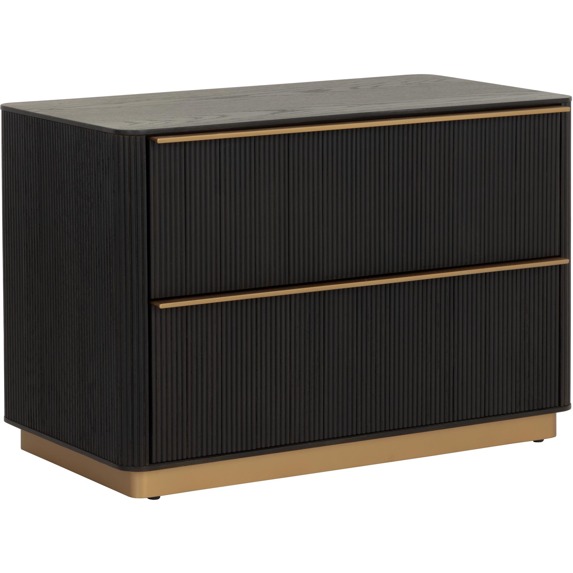 Kalla Nightstand - Large - Charcoal 2 Kalla Nightstand - Large - Charcoal - Image 2