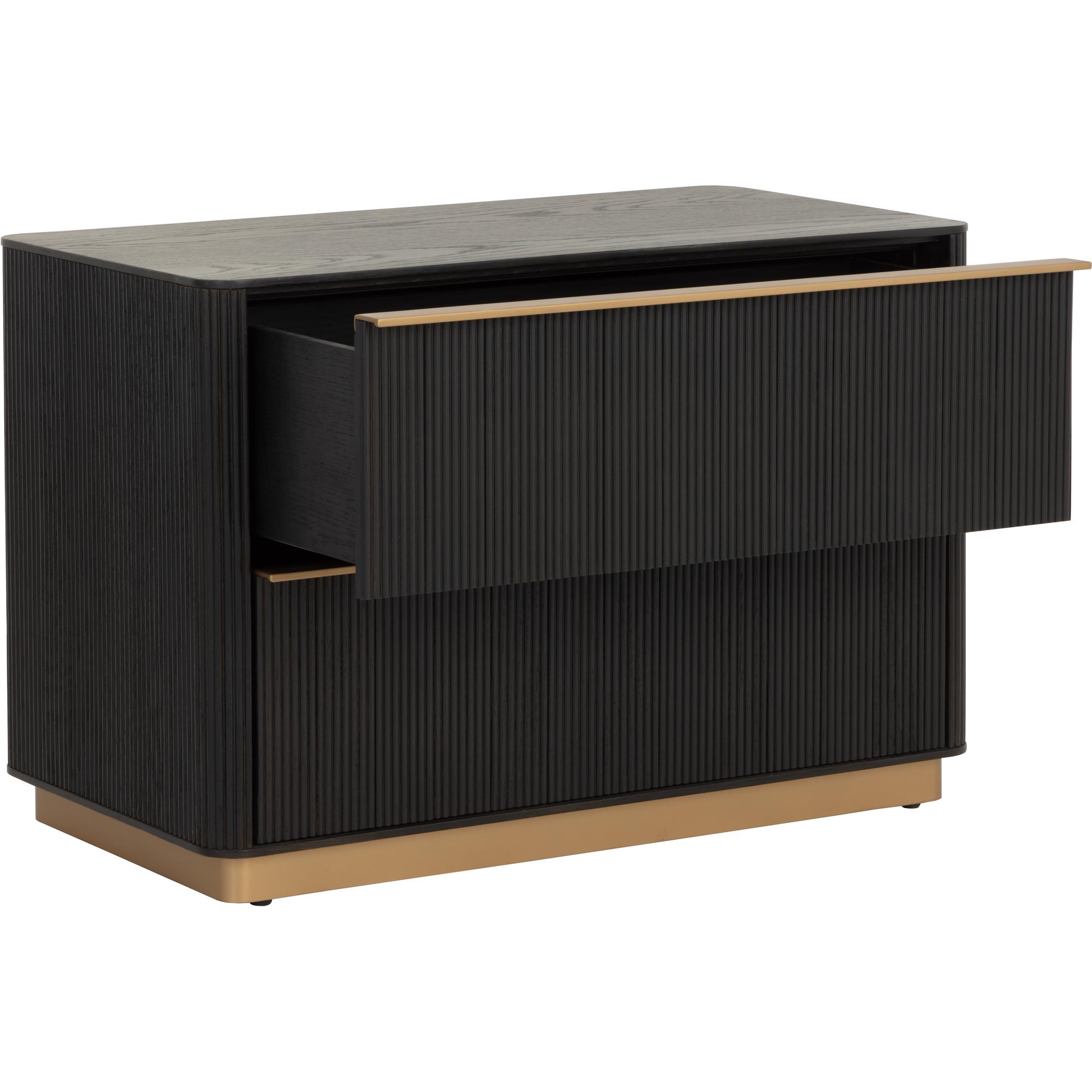Kalla Nightstand - Large - Charcoal 4 Kalla Nightstand - Large - Charcoal - Image 4