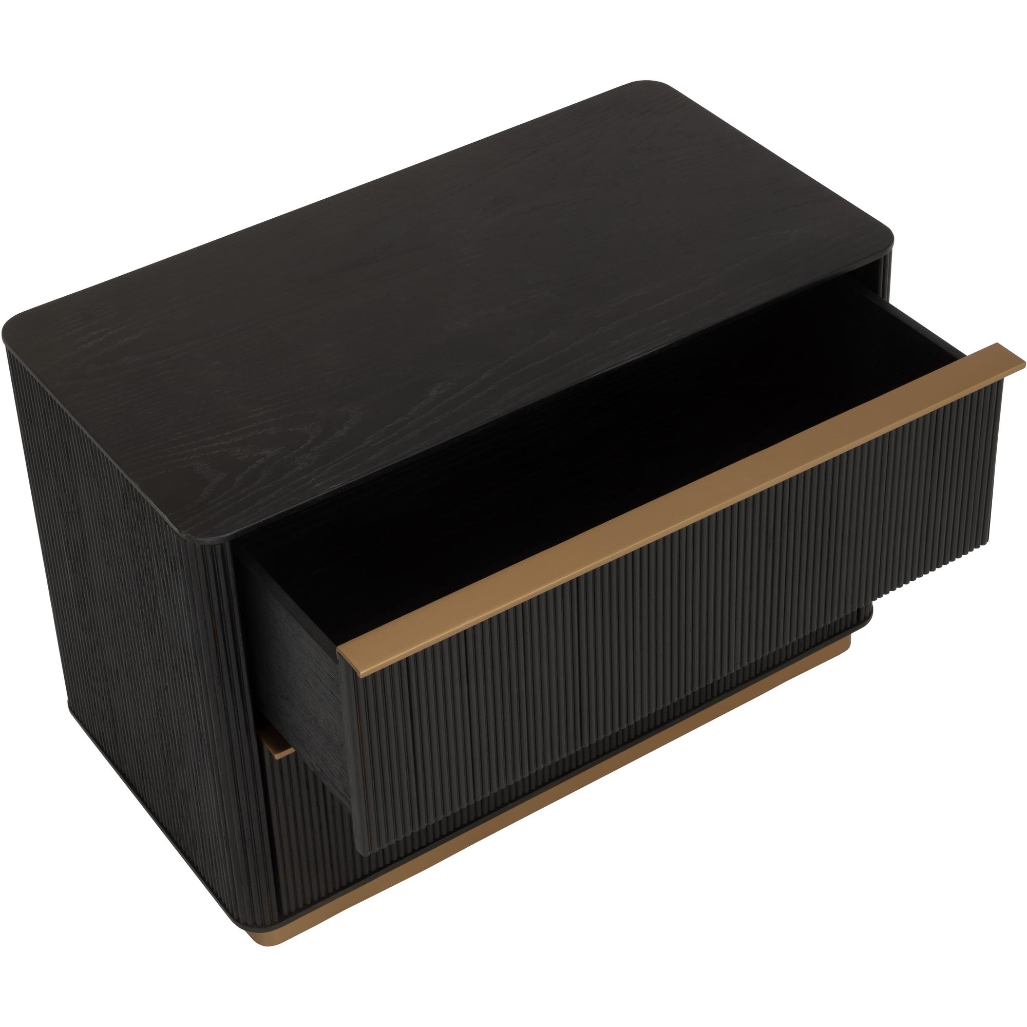 Kalla Nightstand - Large - Charcoal 5 Kalla Nightstand - Large - Charcoal - Image 5