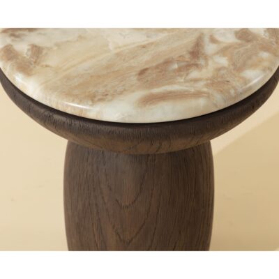 Orula End Table - Marble Look - Macchiato 112808 112808 ORULA END TABLE 6