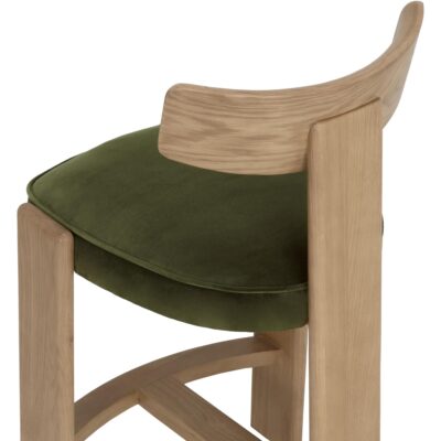 Horton Counter Stool - Rustic Oak - Forest Green 9 Horton Counter Stool - Rustic Oak - Forest Green 112809 112809 5
