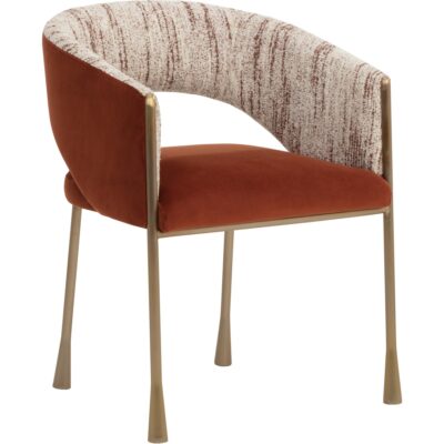 Jahara Dining Armchair - Meg Rust / Terri Nutmeg