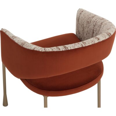 Jahara Dining Armchair - Meg Rust / Terri Nutmeg 9 Jahara Dining Armchair - Meg Rust / Terri Nutmeg 112826 112826 5