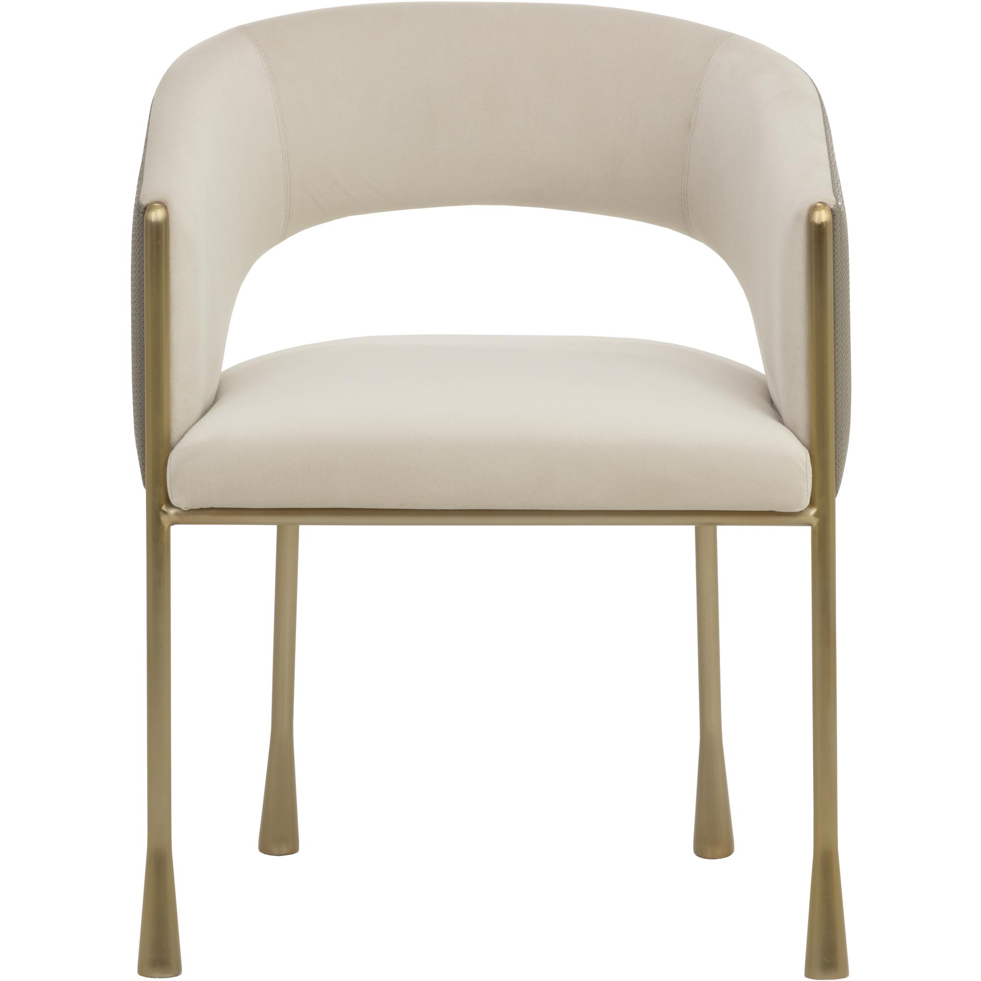 Jahara Dining Armchair - Meg Taupe / Porcini Taupe 2 Jahara Dining Armchair - Meg Taupe / Porcini Taupe - Image 2
