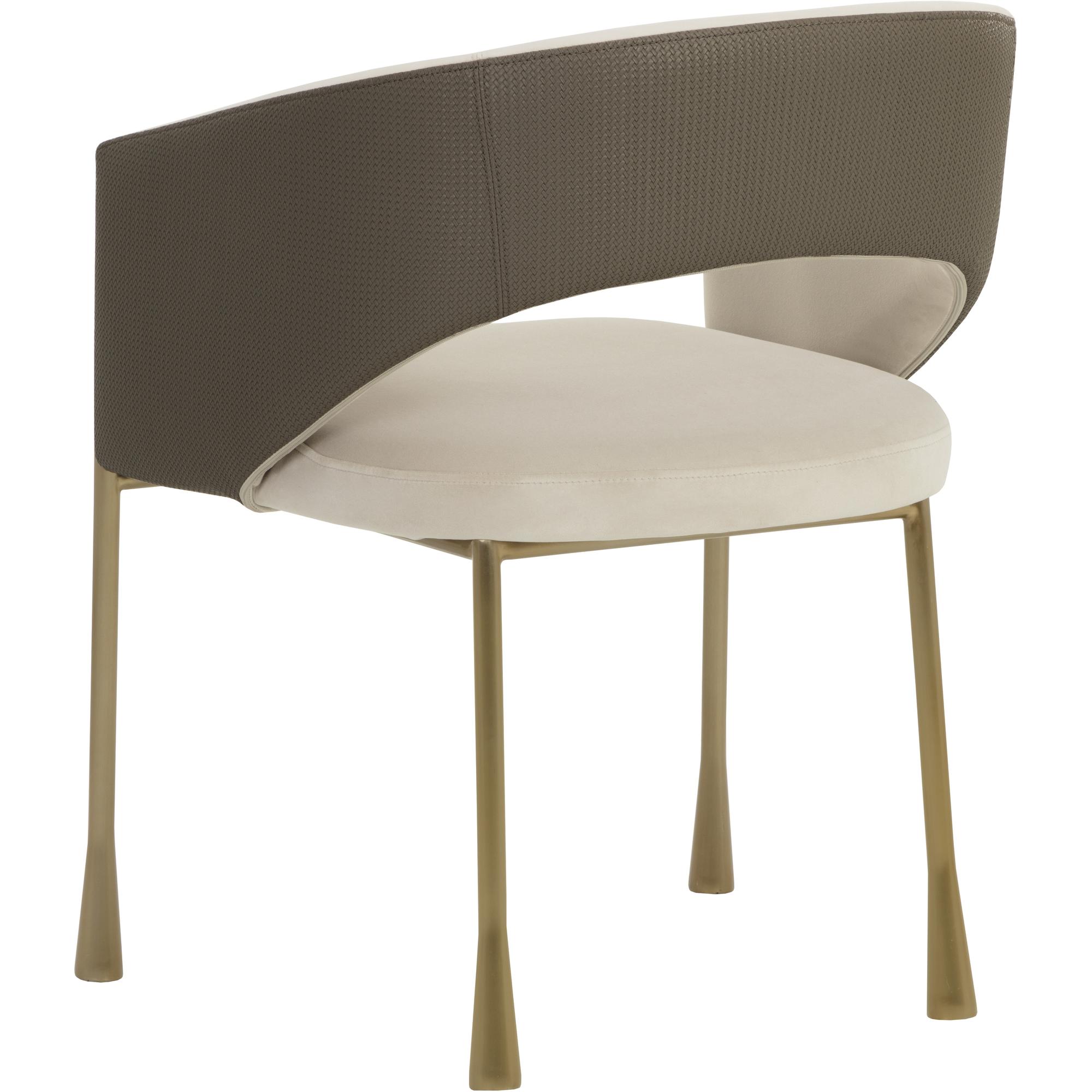 Jahara Dining Armchair - Meg Taupe / Porcini Taupe 4 Jahara Dining Armchair - Meg Taupe / Porcini Taupe - Image 4
