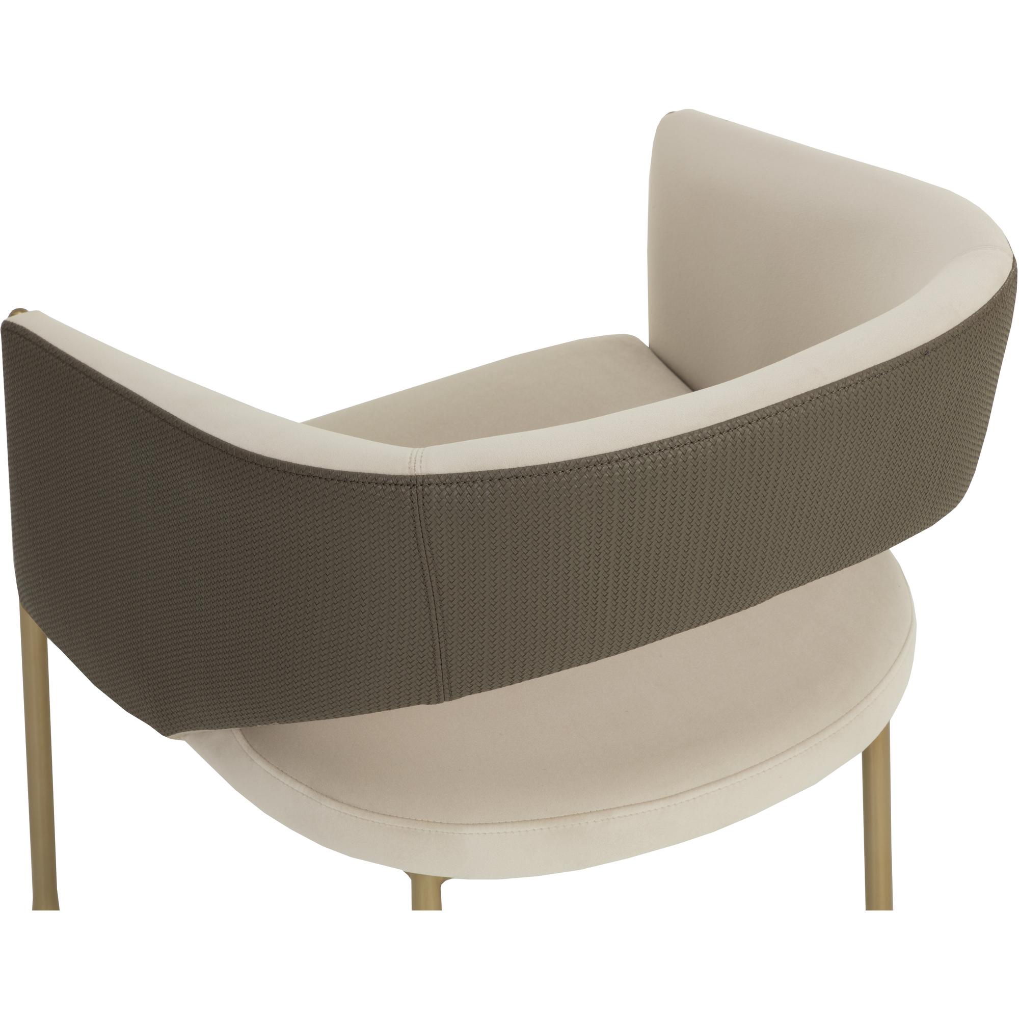 Jahara Dining Armchair - Meg Taupe / Porcini Taupe 5 Jahara Dining Armchair - Meg Taupe / Porcini Taupe - Image 5